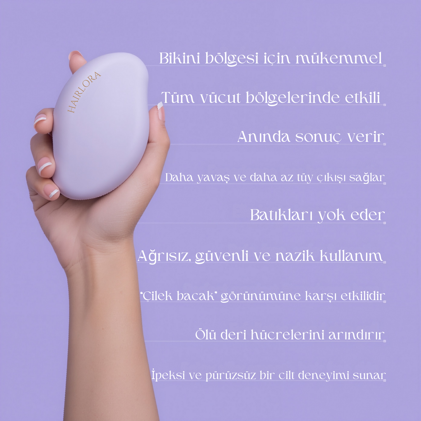 HAIRLORA- Kristal Kıl Silgisi