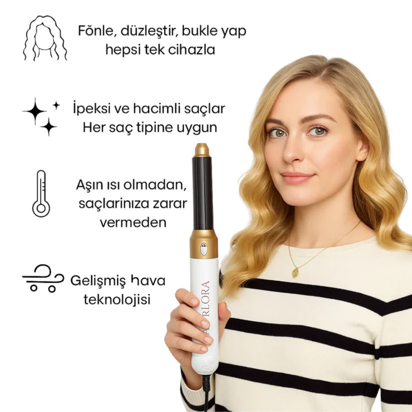 HAIRLORA- AirLuxe 5’i 1 Arada